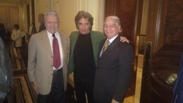 Com o Presidente da CISAC, o músico JEAN MICHEL JARRE e Dr.JORGE COSTA - Diretor da SOCINPRO<br/>